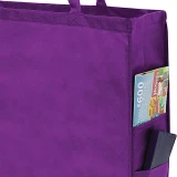 20 x 6 x 16 + 6 Purple Non Woven Tote