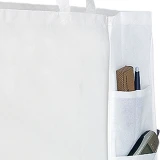 20 x 6 x 16 + 6 White Non Woven Tote