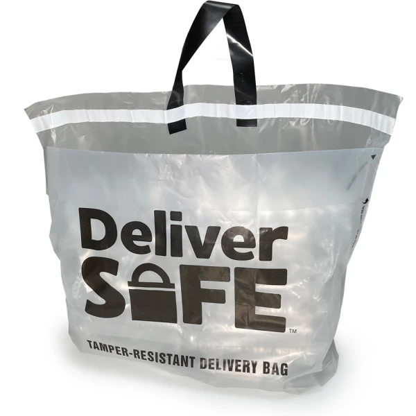 21 x 15 + 10 Tamper-Resistant Delivery Bag Front of Bag