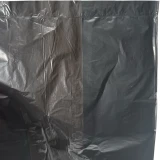 6 x 4 x 15 Black HDPE Plastic T-Shirt Carry Out Bags Bottom Seal & Side Gusset