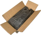 6 x 4 x 15 Black HDPE Plastic T-Shirt Carry Out Bags Case