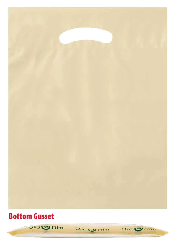 Ivory 9x12+2 2.5 Mil Eco Friendly Shopping Bags