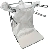 1/6 Barrel Grocery Bag Dispenser Rack with tab for easy seperation of bags