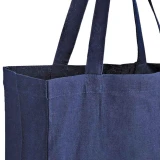 13 in x 4 in x 13 in Navy Cotton Tote