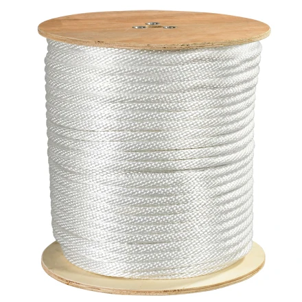 1/2 x 500 black braided nylon rope