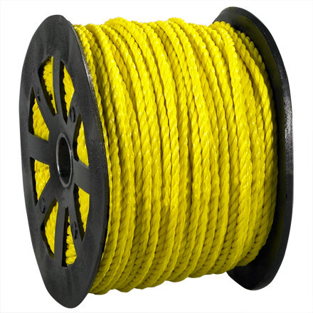 Twisted Polypropylene Rope - 3/8, Yellow