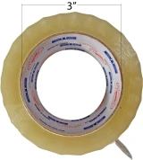 Interplas Packing Tape Clear 72MM X 100M - 2 MIL Three Inch Core