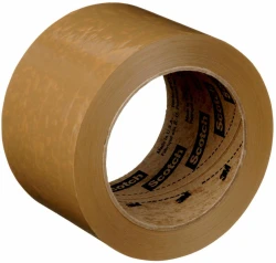 3M 371 Tan 72mm x 100m 1.9 Mil Carton Sealing Tape