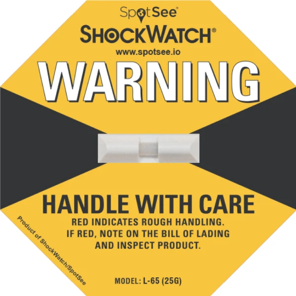 Yellow L-65 ShockWatch Label 25G