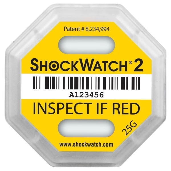 ShockWatch 2 25G Yellow Impact Indicator