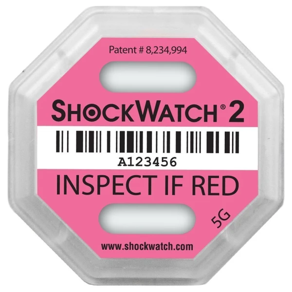 ShockWatch 2 - 5G Pink Impact Indicator