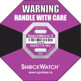 ShockWatch 2 - 37G Impact Indicator Purple Ring Label