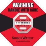 ShockWatch 2 50G Impact Indicator Red Ring Label