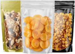 Clear Front Color Back Stand Up Pouches Clear Front Color Back Stand Up Pouches