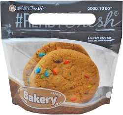 6" x 5.85" + 2.17" + 1.38" #ReadyFresh Grab-N-Go Cookie Pouchs - 2 Cookies