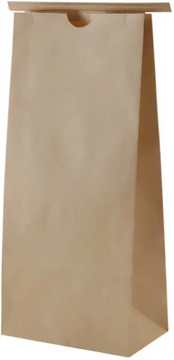 5 lb Paper Bag with Tin Tie - Kraft