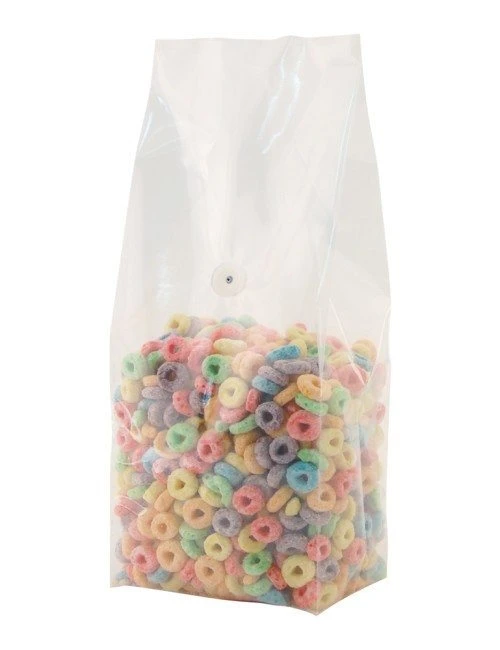 Clear 5 lbs Side Gusset Bags with Valve