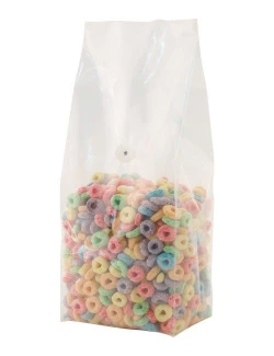 Clear 5 lbs Side Gusset Bags with Valve