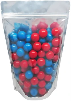 Clear/Black 2 lb Stand Up Pouch