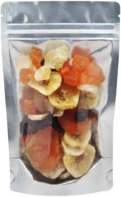 Clear/Black 2 oz. Stand Up Pouch with Valve