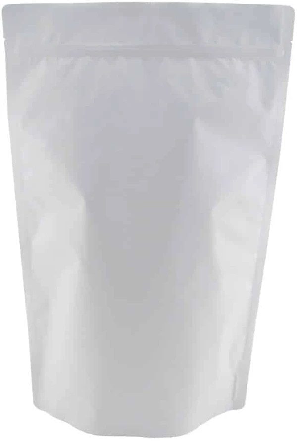 Matte White 5 lb Stand Up Pouch