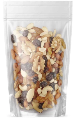9" x 13 1/2" + 4 3/4" 2 lb Stand Up Pouch