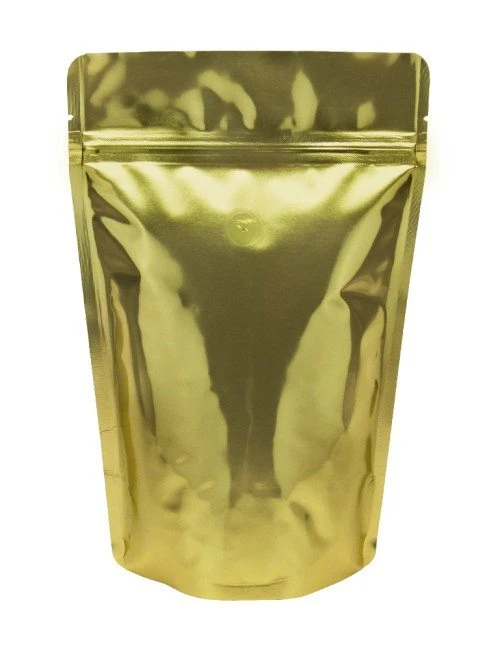 Gold 2 lb Stand Up Pouch with Valve
