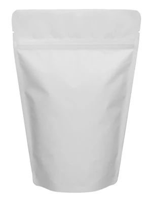 Matte White 12 oz. Stand Up Pouch