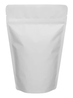 Matte White 12 oz. Stand Up Pouch