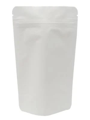 2 oz Stand Up Pouch Matte White MBOPP/PET/ALU/LLDPE