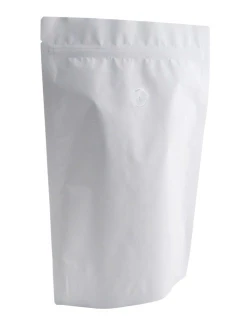 Matte White 4 oz. Stand Up Pouch with Valve