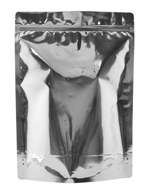 Silver 4 lb Metalized Stand Up Pouch