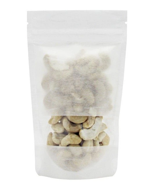 2 oz Rice Paper Stand Up Pouch White RICE PAPER/PET/LLDPE