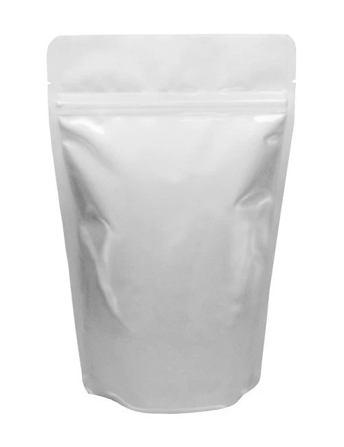 White 8 oz. Stand Up Pouch