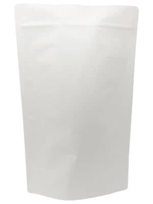 5 lb Stand Up Pouch White Kraft WHITE KRAFT/PET/ALU/LLDPE
