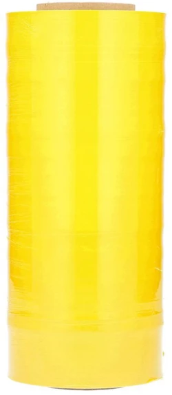 20" x 5000' Machine Grade Cast Stretch Film - Dark Yellow