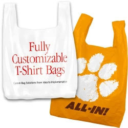 Custom Printed T-Shirt Bags Custom T-Shirt Bags