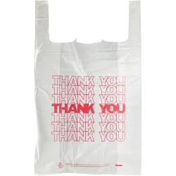 18" x 8" x 28" Retail Thank You Bags 0.65 Mil