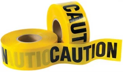 3" x 1000' "CAUTION" Barricade Tape - 3 Mil