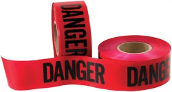 3" x 1000' "DANGER" Barricade Tape - 3 Mil