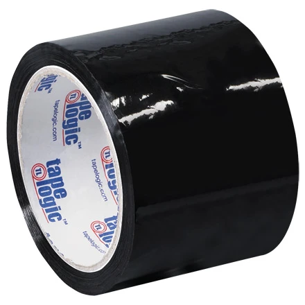 3in x 55yds Black Acrylic Carton Sealing Tape