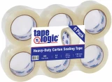 Hot Melt 2.5 mil 2 x 110 Clear Tape Logic Carton Sealing Tape 6 Pack