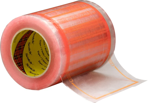Scotch Pouch Tape 824, 5 in x 6 in, 333 pouches per roll, 12 rolls  per case Bulk