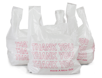 TashiBox Shopping Bags/Thank You Bags/Reusable and Disposable Grocery Bags  – Measures 11.5″ X 6.25″ X 21″, 15mic, 0.6 Mil… – BigaMart