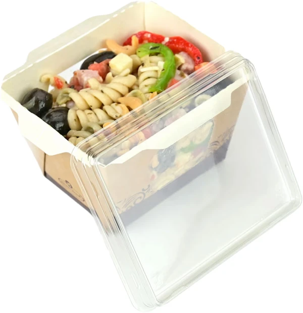 3.5 x 4.25 x 2.75 #ReadyFresh Clear Lid for Small Kraft Container (Lid for LK-RF-CNTSM)