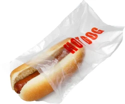5.25" x 8" + 1.5" Saddle Pack Printed Hot Dog Bags