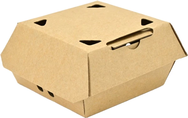 5.5 x 5 x 2.88 #ReadyFresh Medium Vented Kraft Snack To Go Container