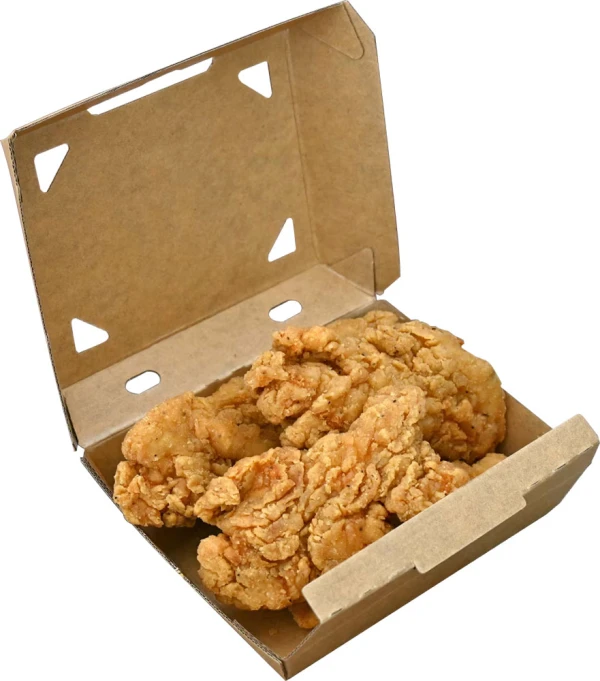 6.38 x 5 x 2.25 #ReadyFresh Large Vented Kraft Snack To Go Container