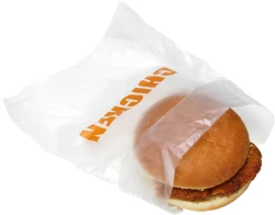 6.5" x 7" + 1.5" Saddle Pack Printed Chicken Sandwich Bags