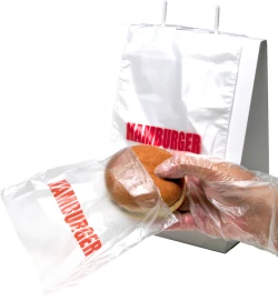 6.5" x 7" + 1.5" Saddle Pack Printed Hamburger Bags